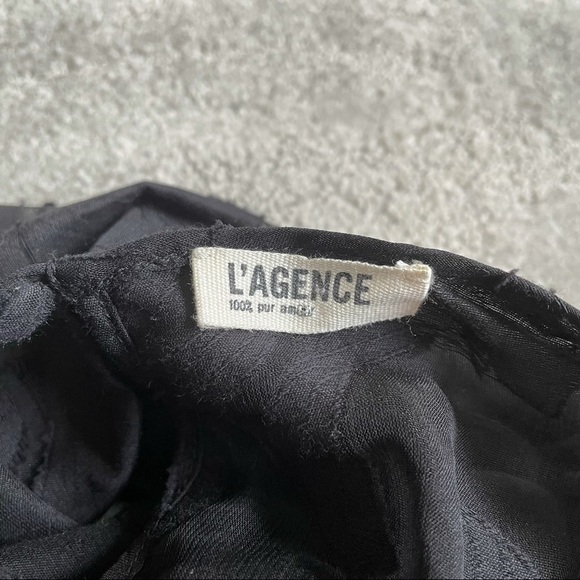 L’Agence Silk Blend Burnout Long Sleeve Blouse - Picture 5 of 10